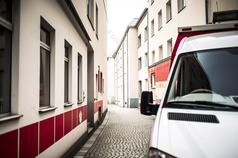 配备医疗设备担架和救护车的应急,高清,摄影图,摄影图片,图片大全,摄影图免费下载